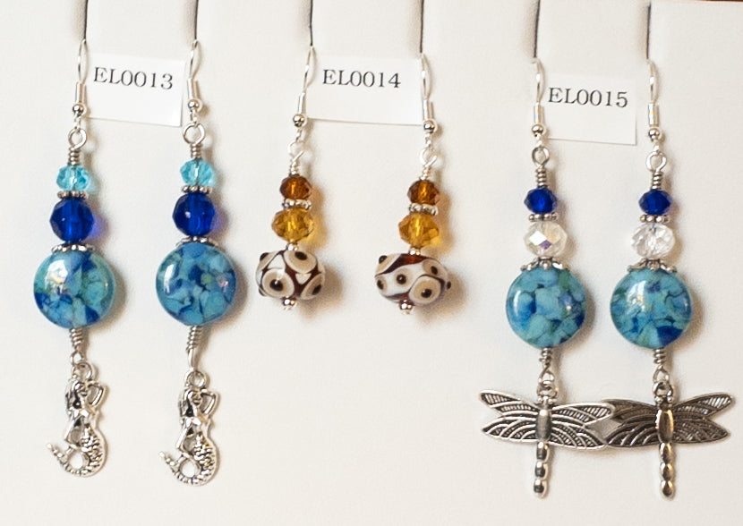 Lampwork bead Earrings