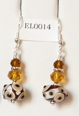 Lampwork bead Earrings