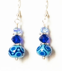 Lampwork bead Earrings