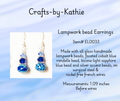 Lampwork bead Earrings