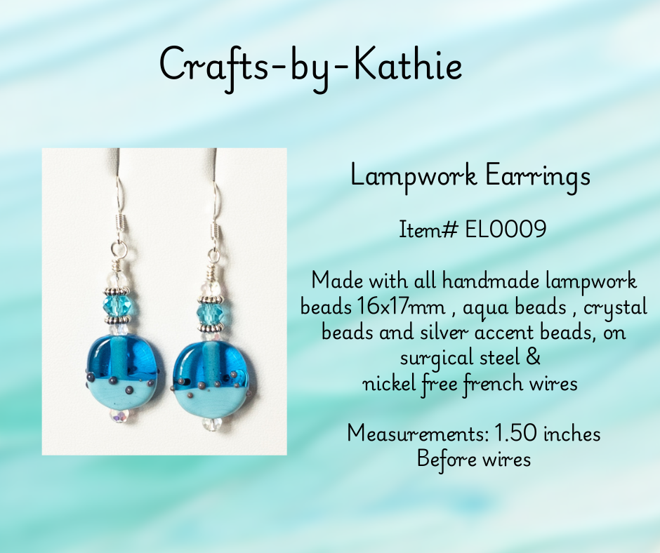 Lampwork bead Earrings