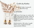 Lampwork bead Earrings