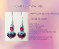 Lampwork bead Earrings