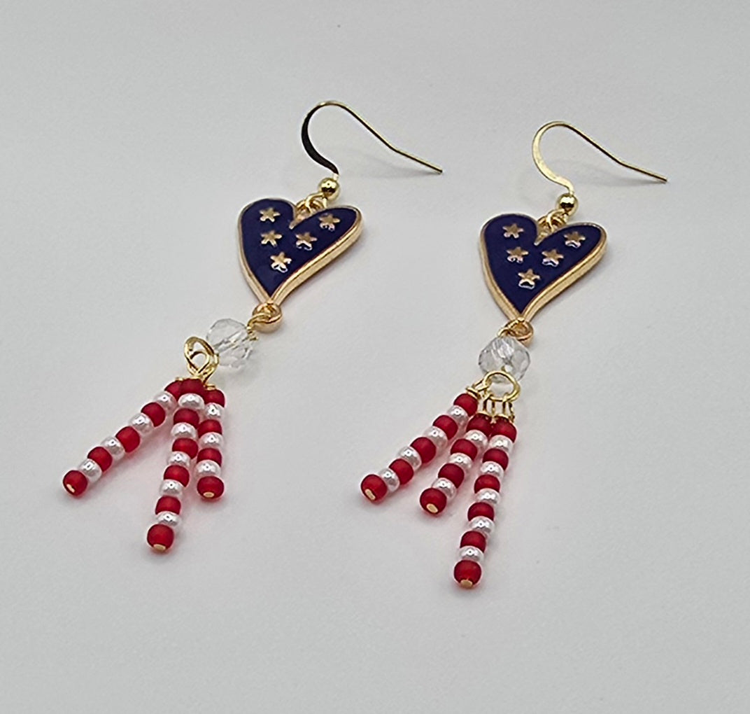 4th of July , USA's 250th Birthday Earrings